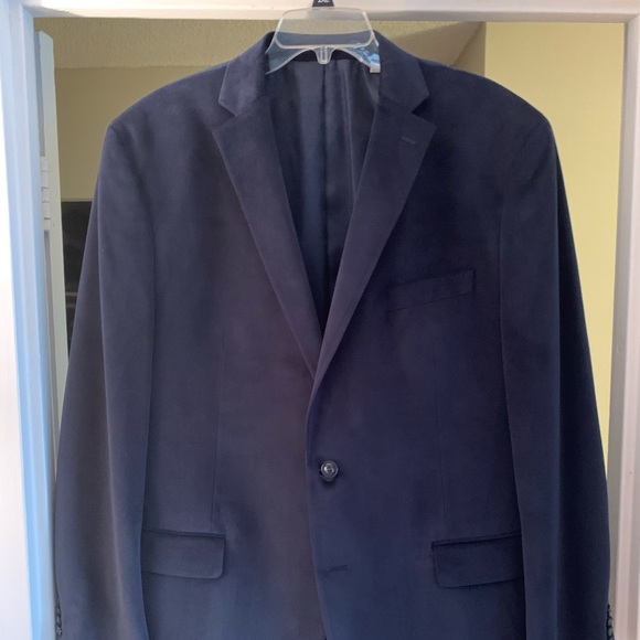 Men’s velvet 2 button blazer